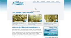 Desktop Screenshot of confluenttranslations.com